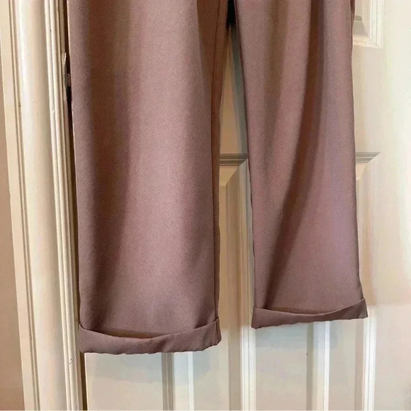 Mauve High Waist Pleated Balloon Pants Women’s‎ Sz 6 80’ 90’ Boho Office Career - Picture 4 of 6